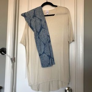 Lularoe S Irma with OS Leaf Leggings